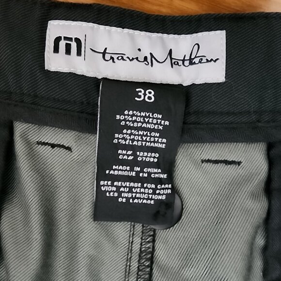 Travis Mathew Men's Black Shorts Size 38 Performance Stretch Golf Casual - Picture 4 of 7